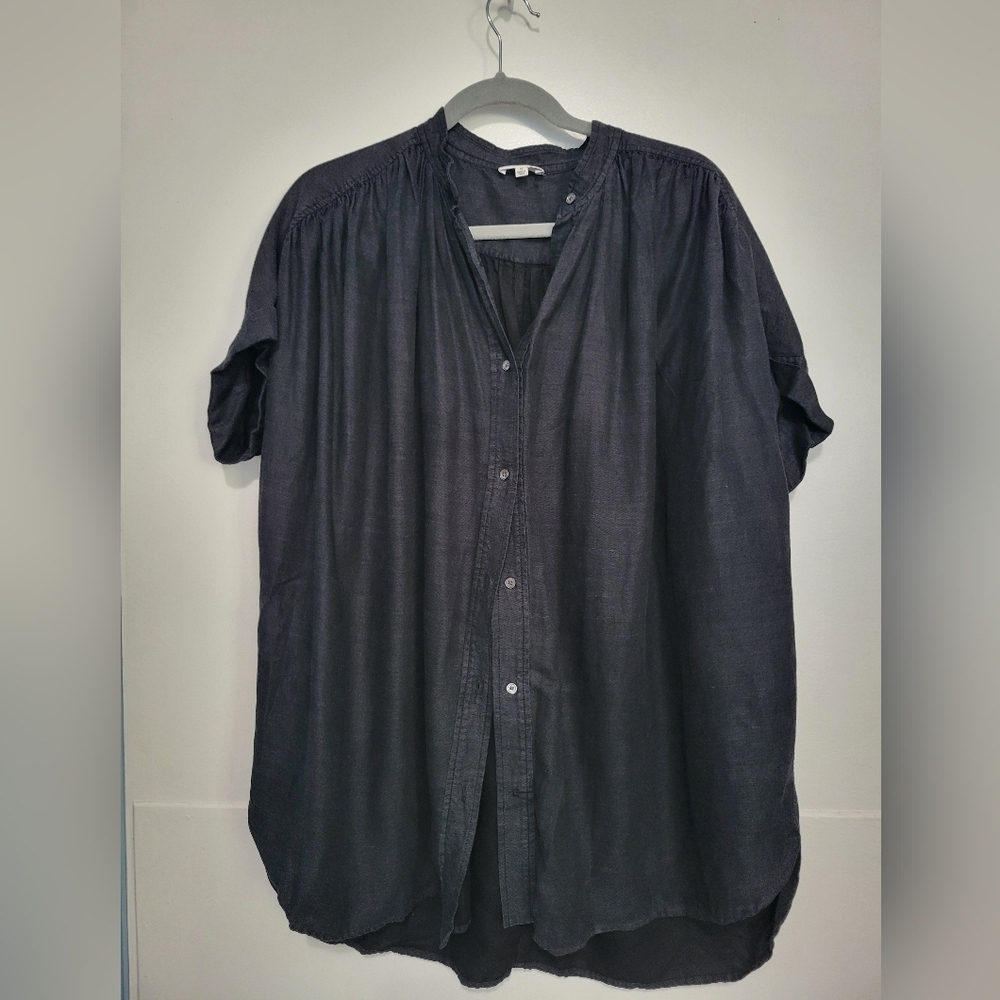 Wilfred Aritzia Bertillon Blouse in Black Size M